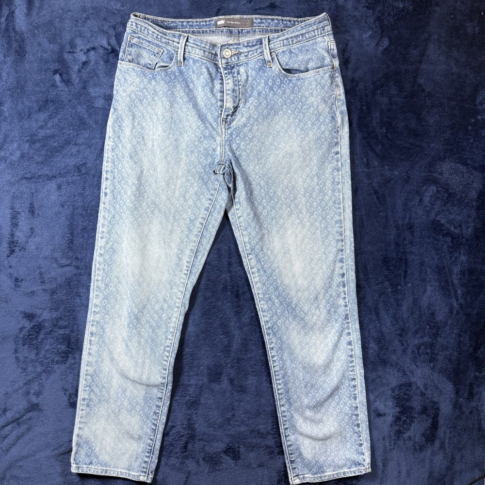 Levi's Mid Rise Skinny Two Tone Diamond Jeans‎ Size 10 - Picture 2 of 16